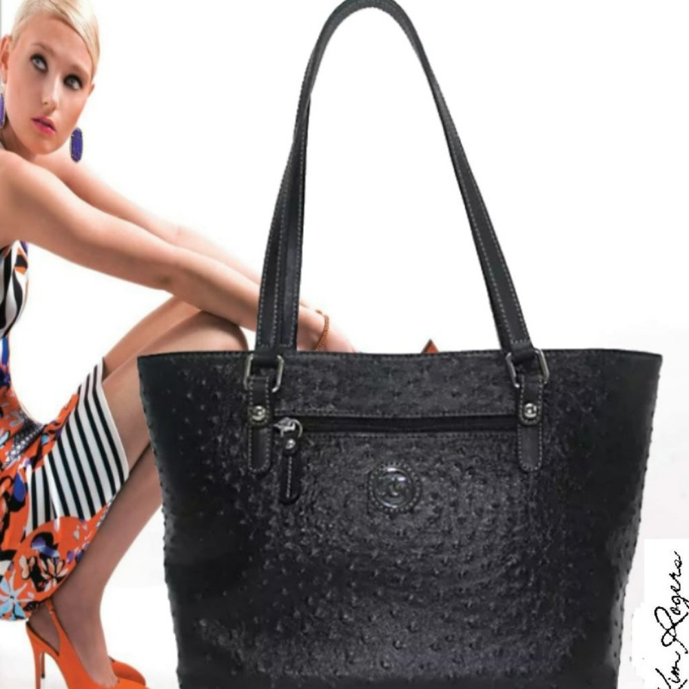 Kim Rogers® Ostrich Tote Bag